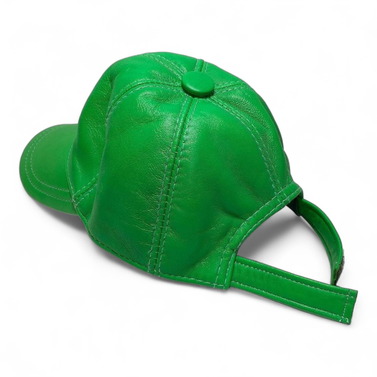 کلاه چرم سبز