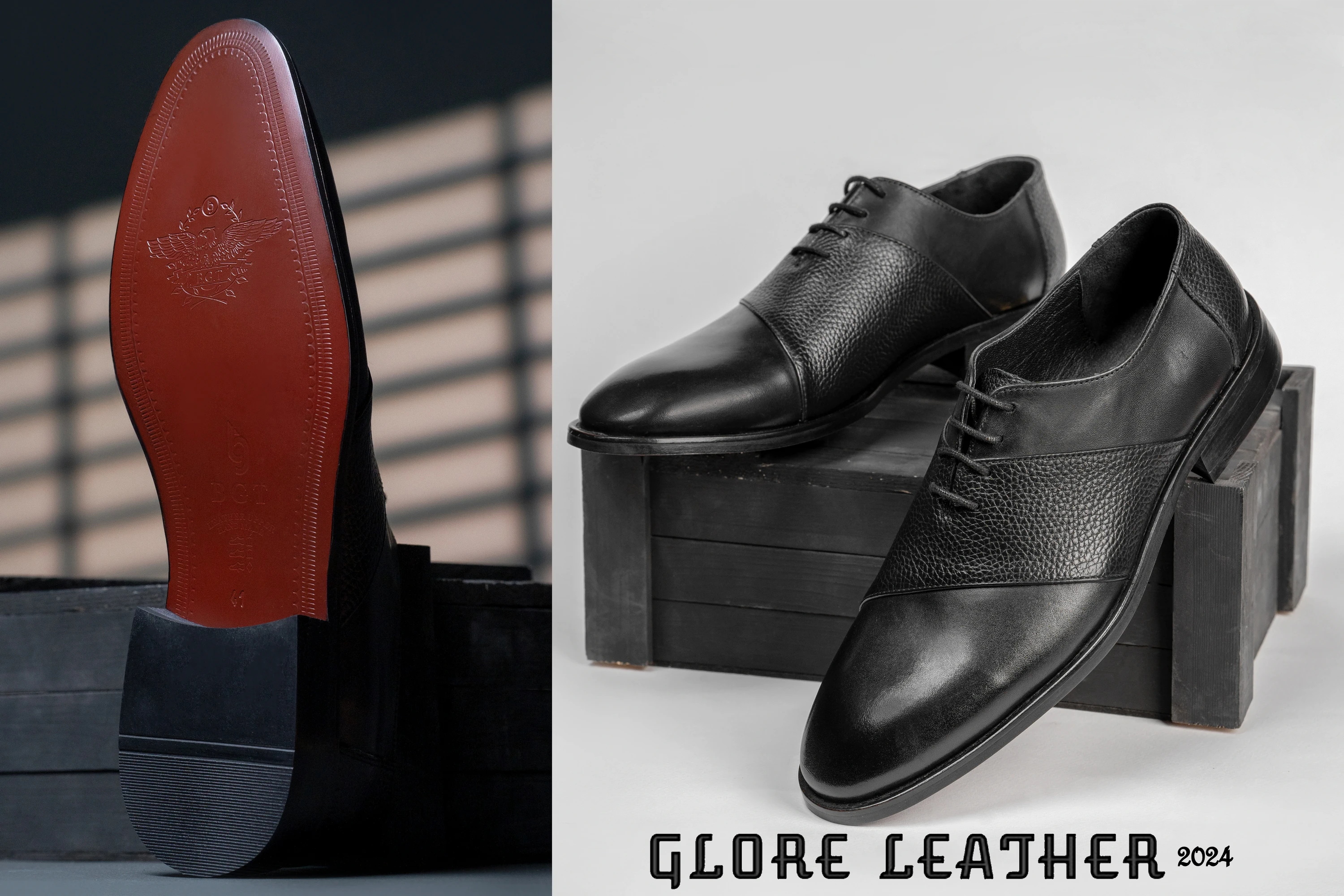  کفش چرم مجلسی گلور GLORE LEATHER