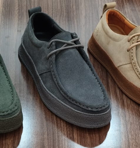 کفش چرم مردانه لوفر کادیلاک آبی