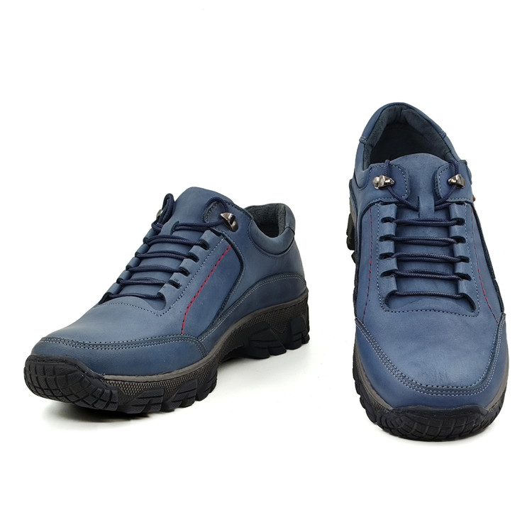 کفش چرم آبی